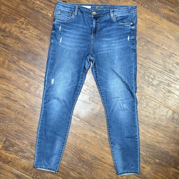 Kut from the Kloth Denim - Kut from the Kloth Toothpick Skinny Distressed Jeans Size 16